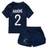 Officiële Voetbalshirt + Korte Broek Paris Saint-Germain Hakimi 2 Thuis 2022-23 - Kids